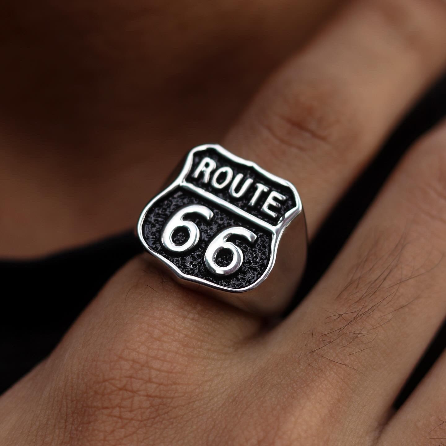 Route 66 ring (stainless steel)