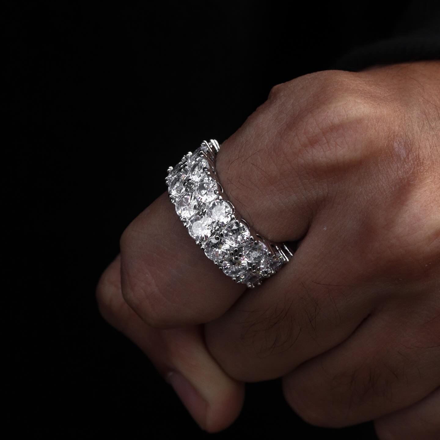 Double layer zircon ring