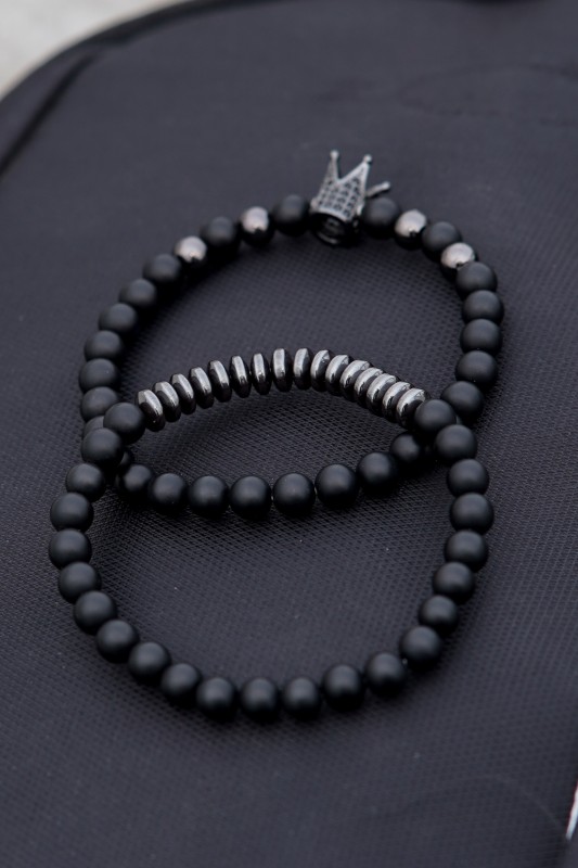 Crown bracelet set 6mm