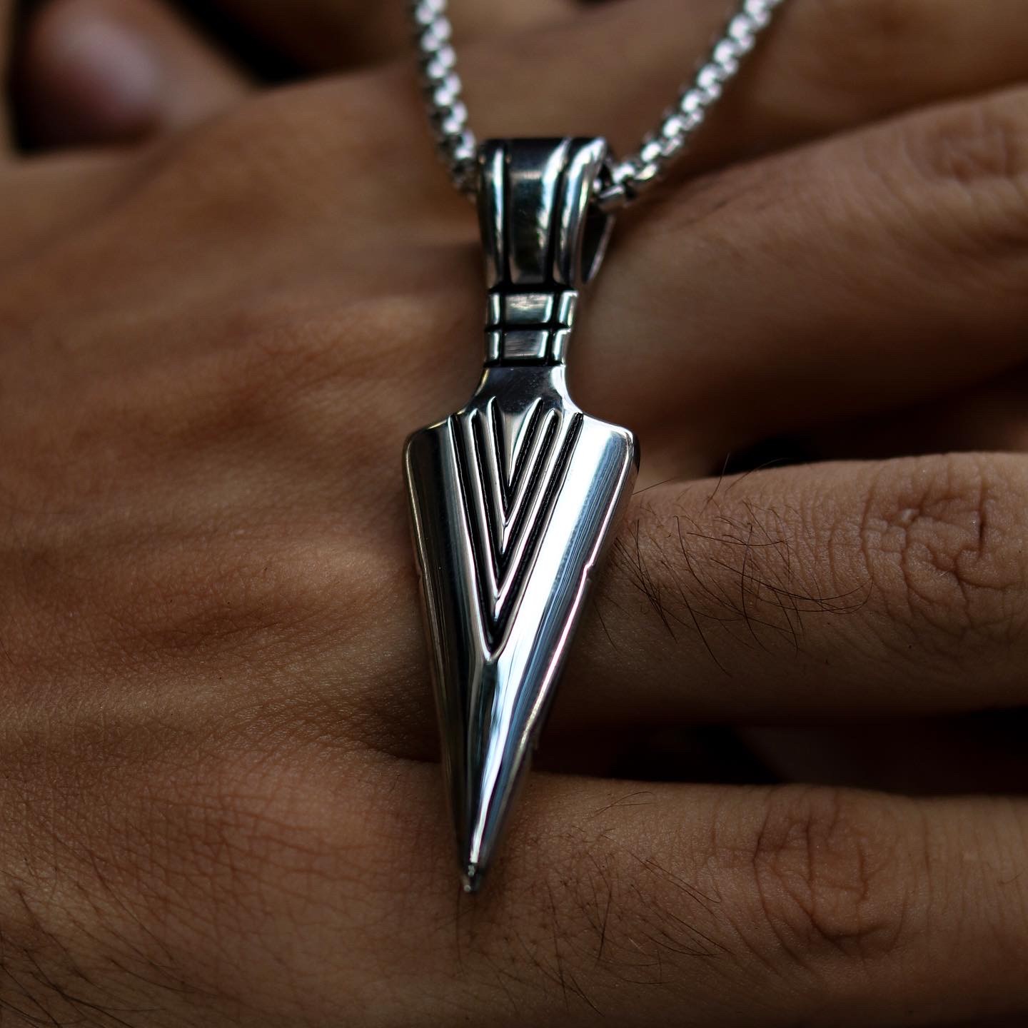 Arrow pendant chain (stainless steel)